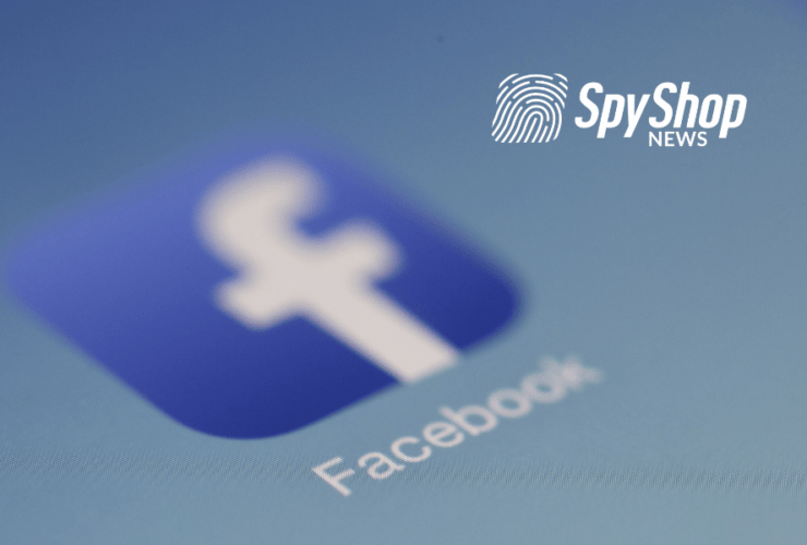 Ikona aplikacji Facebook na niebieskim tle