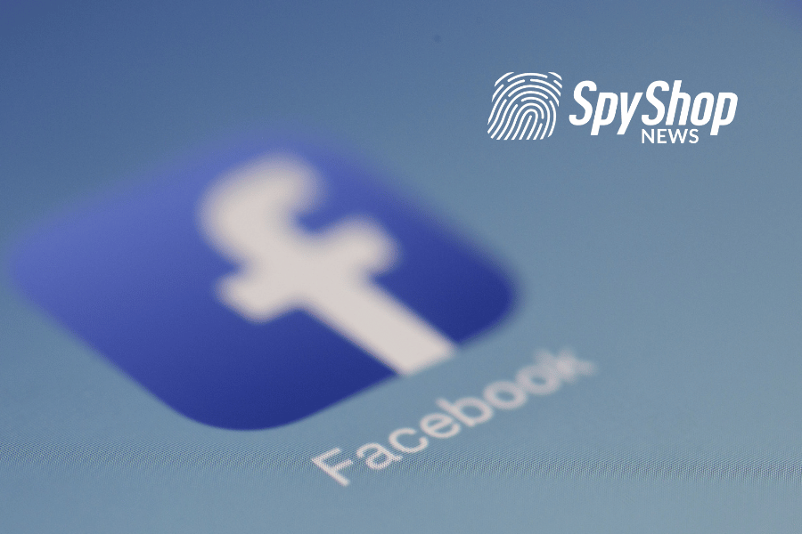Ikona aplikacji Facebook na niebieskim tle