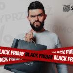 Plakat z napisami: Black Friday, wyprzedaż