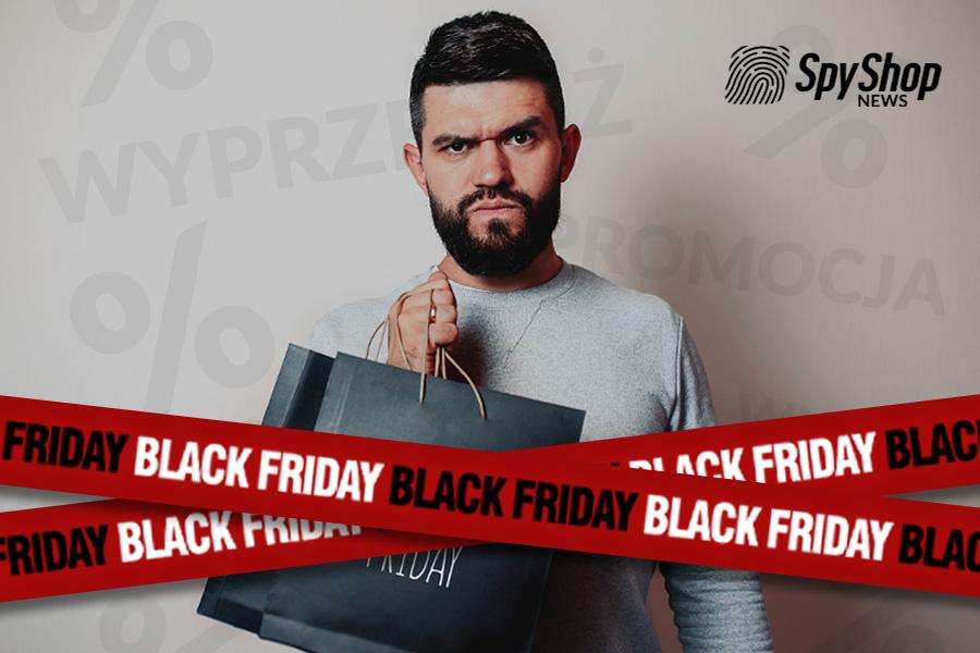 Plakat z napisami: Black Friday, wyprzedaż