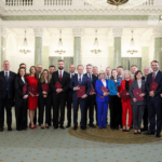 Na zdjęciu zostali przedstawieni politycy koalicji 15 października 2023r.