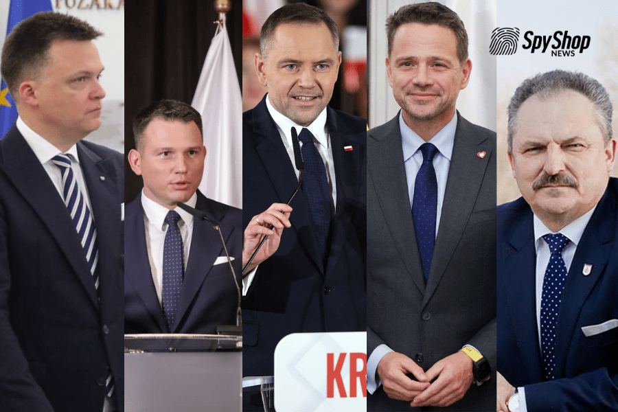 Na zdjęciu przedstawieni zostali kandydaci na prezydenta w wyborach w 2025roku.